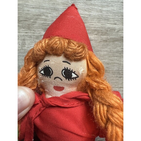 Vintage Little Red Riding Hood Grandmother Big Bad Wolf Doll 3 in 1 - Picture 8 of 9